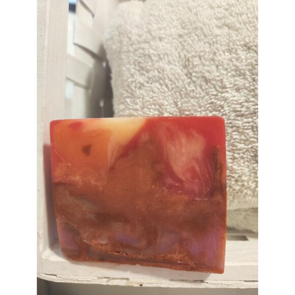 Three Pack Glycerine Orange Mango Art Soap Bar Decorative Spa 3 Pack - Picture 4 of 10